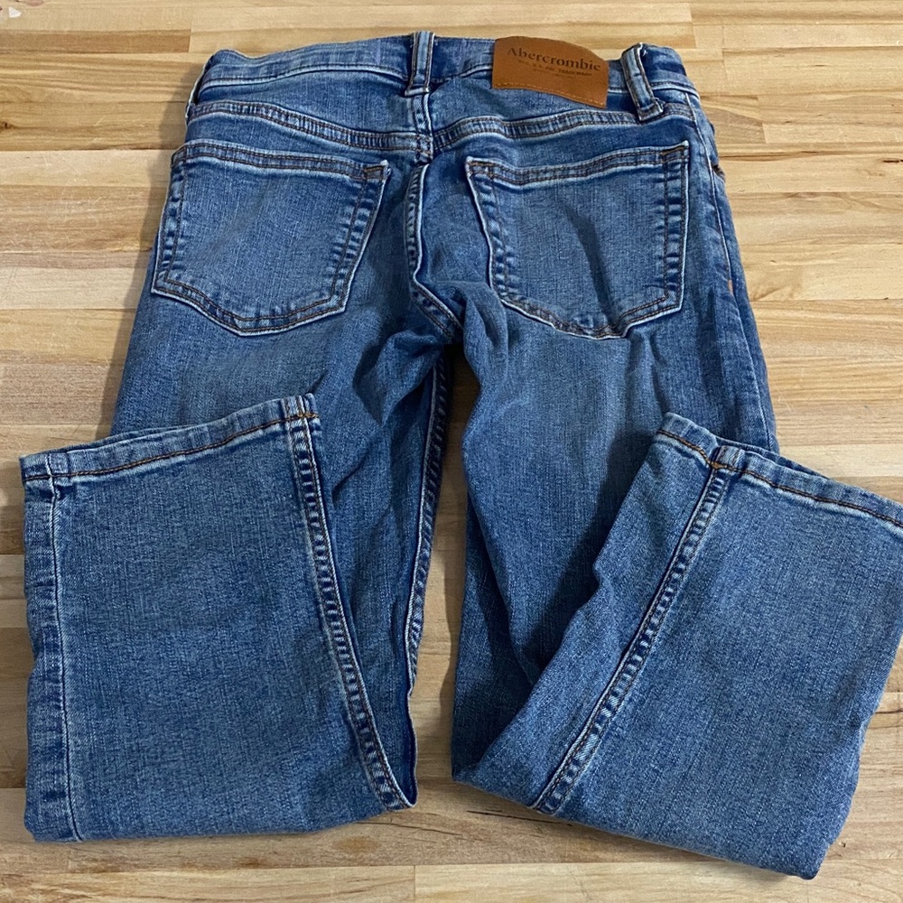 Abercrombie & Fitch boys  Blue Denim Jeans size regular 7/8